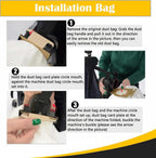 Replacement for Kirby 204814 Micron Magic HEPA Filter Plus Bags, 6, White Vacuum Bags With 3 Belts Replace Parts 301291