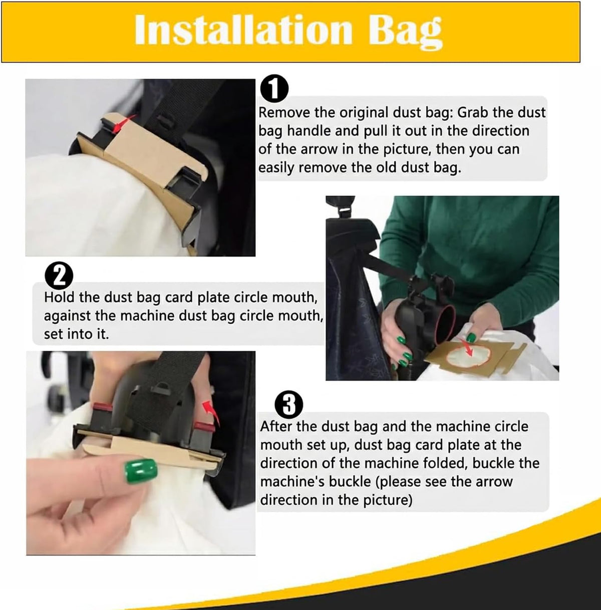 Replacement for Kirby 204814 Micron Magic HEPA Filter Plus Bags, 6, White Vacuum Bags With 3 Belts Replace Parts 301291