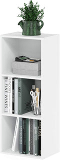 LUDER Book Shelf, 3-Cube Bookshelf, Bookcase with Open Shelves, 9.3 x 12 x 31.5, Easy Assembly