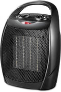 Small Electric Space Heater Ceramic Space Heater,Portable Heater Fan for Office with Adjustable Thermostat and