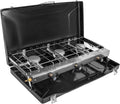 Camping Stove, Propane Portable Camp Stove, 19800BTU-3 Burners | With Regulator, Push-Button Instant Ignition