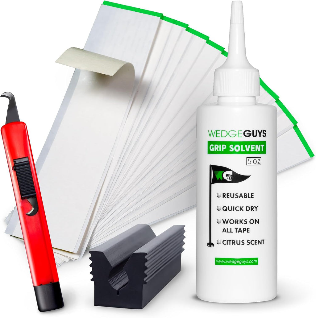 Golf Grip Kits for Regripping Golf Clubs - Professional Quality - Options Include Hook Blade, 15 or 30 Tape Strips, 5