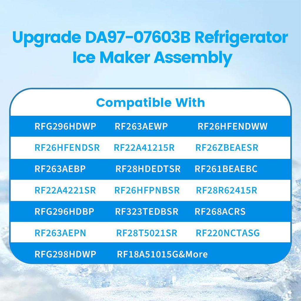 DA97-07603B Ice Maker Assembly, Compatible with Samsung Refrigerator