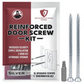 Reinforced Door Screw Kit for Strike Plates, Deadbolt Plates, and Hinges. 3-inch Screws and Screwdriver Bit, Makes