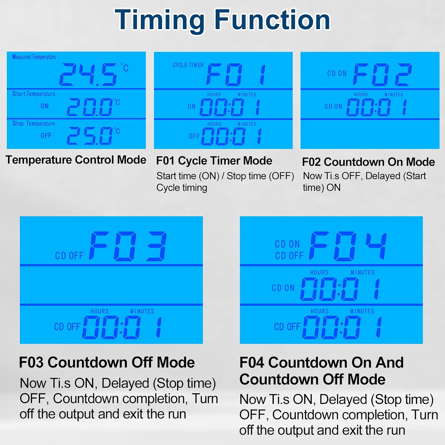 Digital Temperature Controller Thermostat Timer - Reptile Thermostat Controller Day Night Timer 1800W 120V 15A