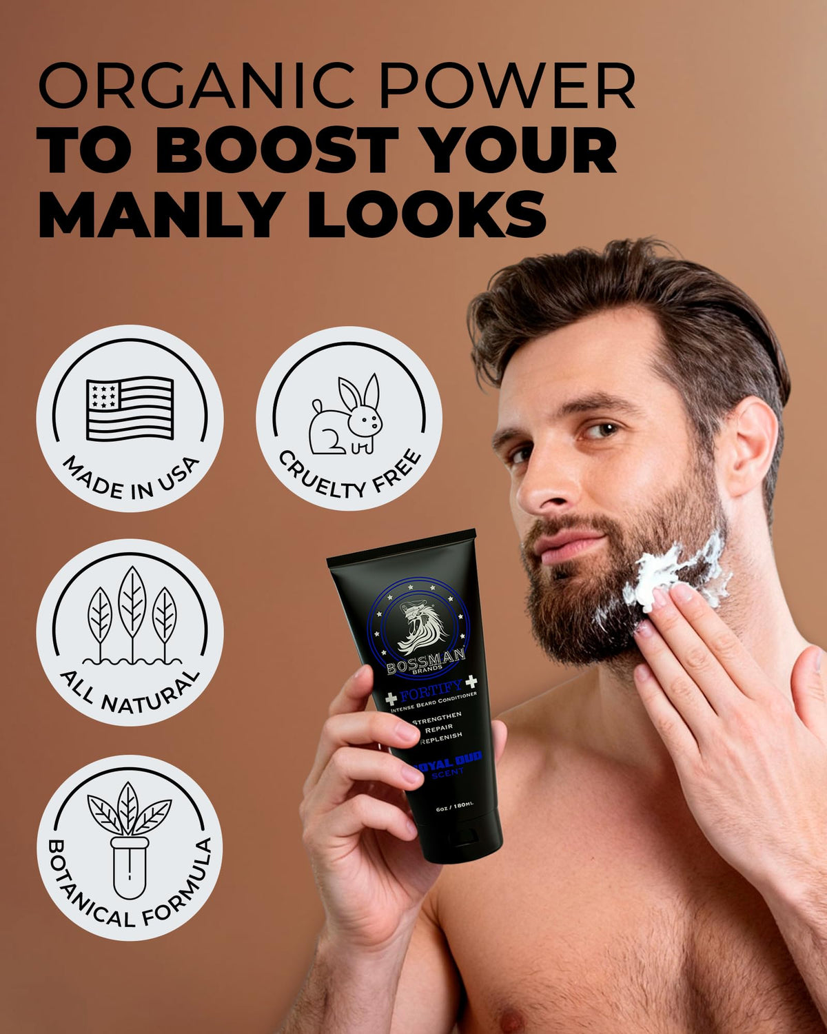 Essentials Beard Kit for Men, 3-Piece Gift Set - Naked (Unscented)