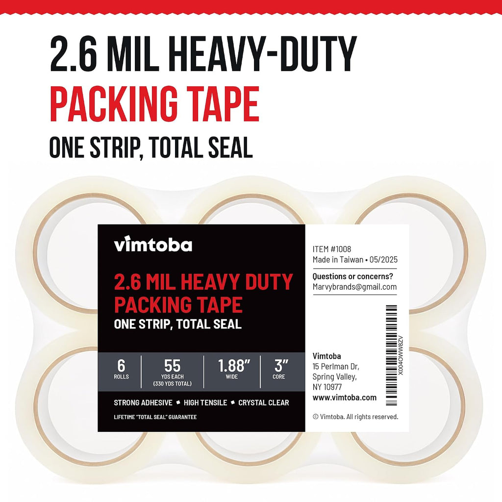 2.6 Mil Heavy-Duty Packing Tape – Industrial Strength