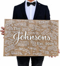 Wedding Guest Book Alternative, 16.1" Wooden Circle Guest Book Sign, Personalized Wedding Wish Book, Rustic Guest