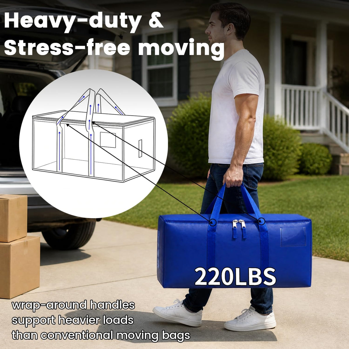 Heavy-Duty Moving Bags with strong handles