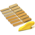 Sand Paper Sanding Block, 70Pcs Sandpaper Assortment, for Crafts | 3.5" x 1" Micro Detail Sander