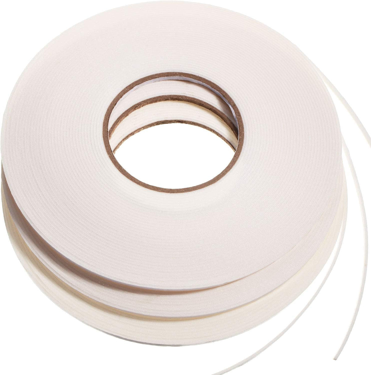 3 Rolls Double Sided Foam Tape, 1/8 Inch by 50 Feet, White