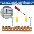 UL Certified Ground Bar Kit (8 Terminal Position, 2pc)