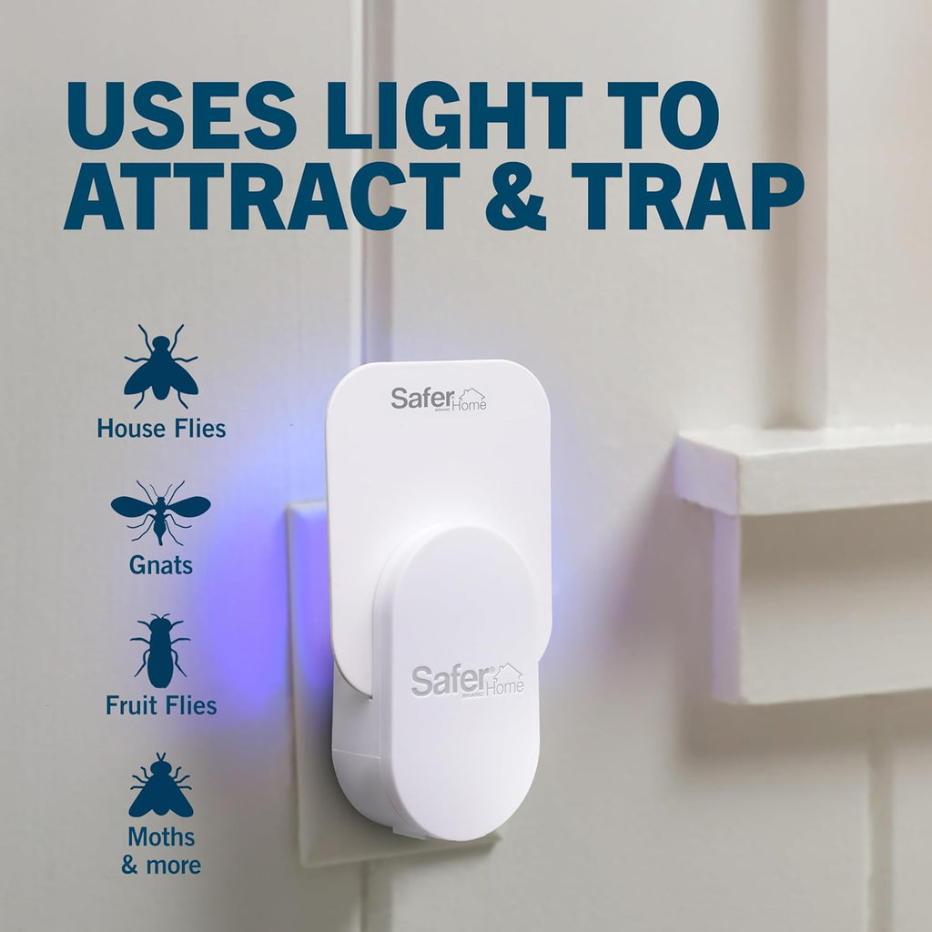 Home Flying Insect Trap, Plug-in Fruit Fly Trap for Indoors, 2-Pack | Flying Insect, Moth, & Gnat Trap, Fruit Fly