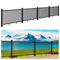 36in x 32ft Modular Aluminum Porch and Deck Railing Kit with 5 Post