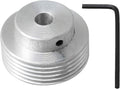 Aluminum Multi-Ribbed Belt Pulley V-Belt Pulley OD 40mm Silver (Inner Hole 8mm)