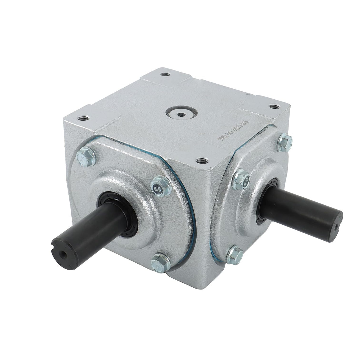 40HP Right Angle Gearbox with 2 Keyed Shafts CW/CW 1:1