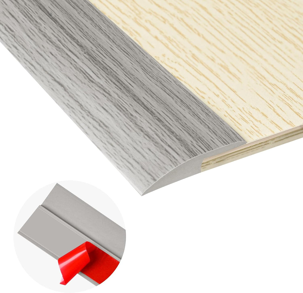 10Ft Carpet Floor Transition Strip, Self Adhesive Floor Edging Trim Strip, PVC Threshold Cover for Doorway, Floor