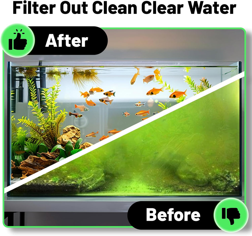 1'' Thick Aquarium Filter Floss 12"x 68" Poly Fiber Fish Tank Filter Media Water Polishing Filter Pad for Sump