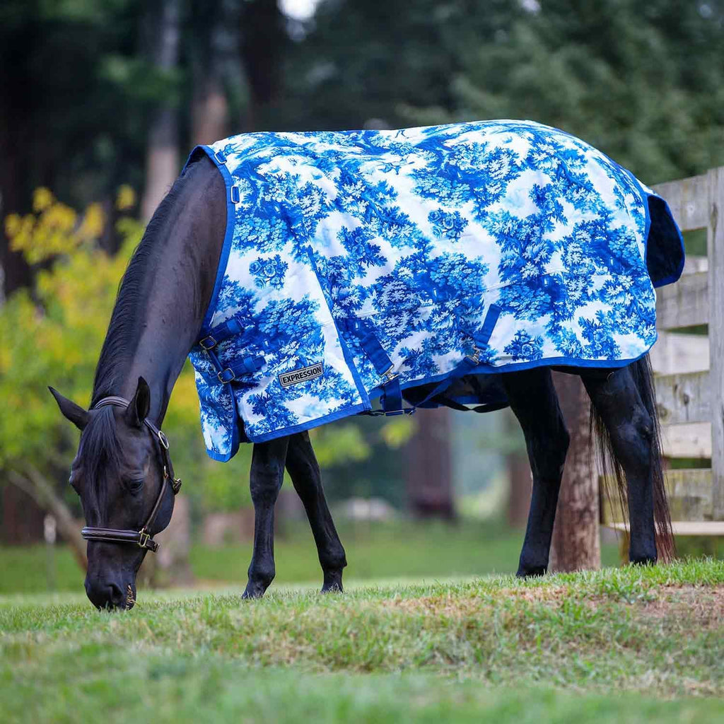 Expression 1200 Denier Standard Neck Turnout Sheet, 87" - 0g Lightweight Waterproof Horse Blanket, Breathable Outdoor
