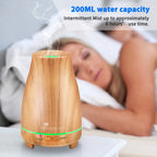 Essential Oil Diffusers 200ML Diffuser Remote Control Aromatherapy Diffuser with 7 Color Lights, Auto Shut-Off for