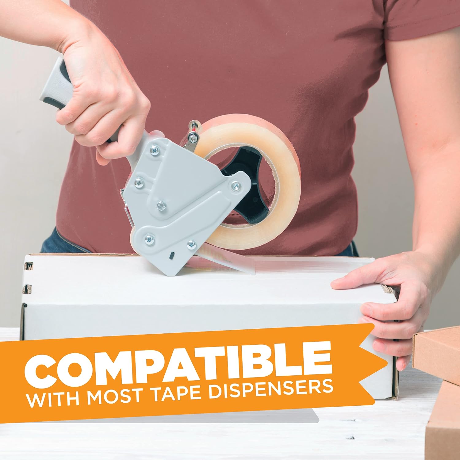 Clear Packing Tape - 60 Yards Per Roll (Pack of 6 Rolls) - Stronger & Thicker 2.7mil, Heavy Duty Adhesive Industrial