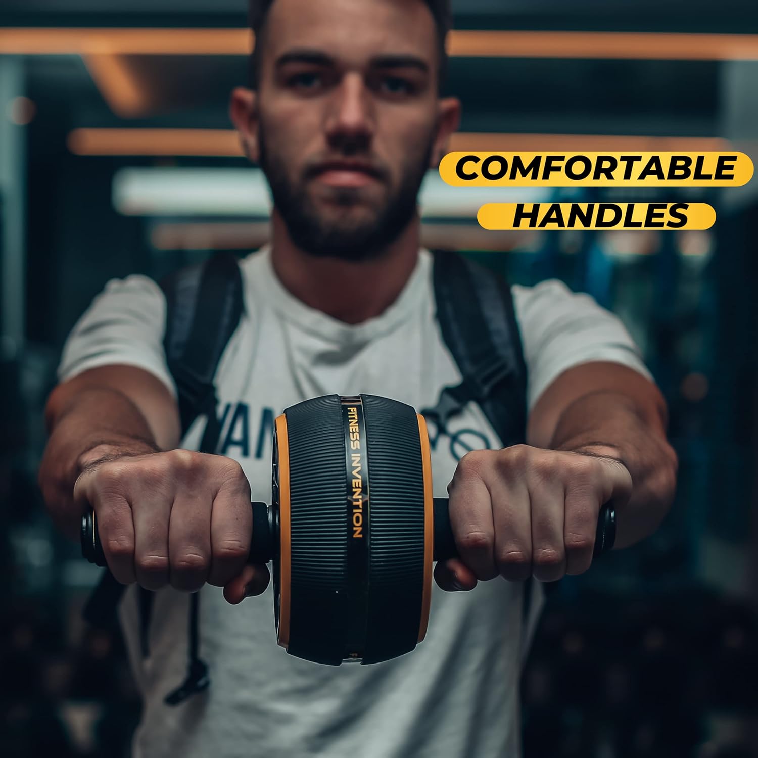 Ab Roller Wheel - Ab Wheel Roller & Knee Mat - Rueda Para Abdominales - Abdominal Wheel - Abs Roller for Men & Women