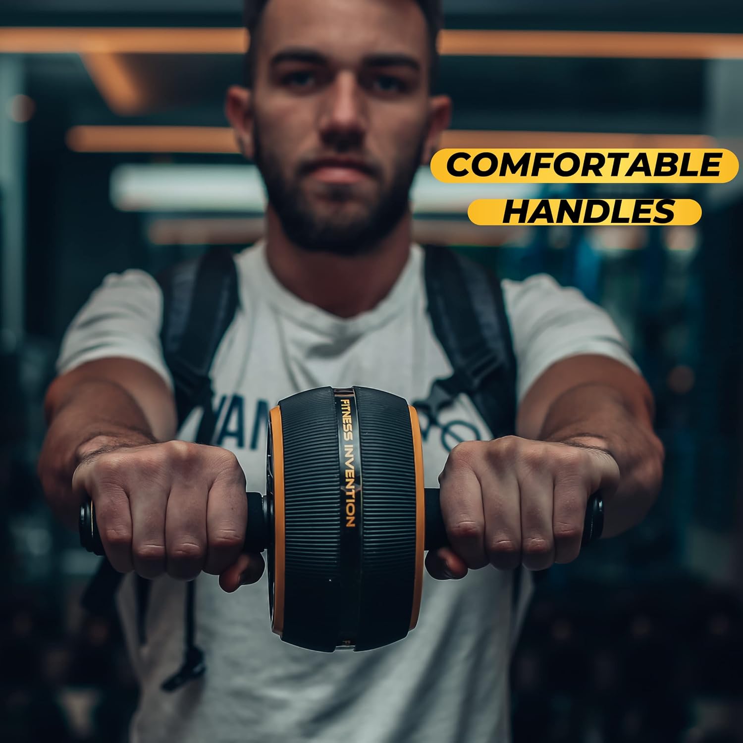 Ab Roller Wheel - Ab Wheel Roller & Knee Mat - Rueda Para Abdominales - Abdominal Wheel - Abs Roller for Men & Women