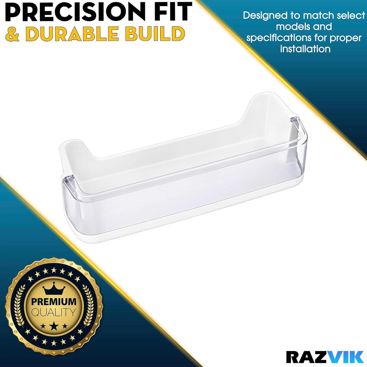 Door Shelf Bin Replacement for Samsung RS25H5121SR RS25H5121WW RS263TDBP RS263TDBP/XAA RS263TDPN RS263TDRS RS263TDRSXAC RS263TDWP RS265TDBP RS265TDBP/XAA RS265TDBPXAC Refrigerator