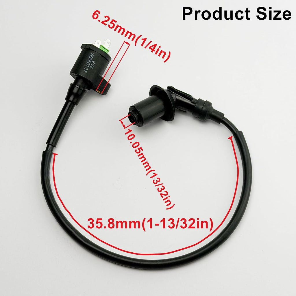 GY6 High Performance Racing Ignition Coil A7RTC Spark Plug Wire for SSR 125 50cc 110cc 125cc 150cc Engine Moped