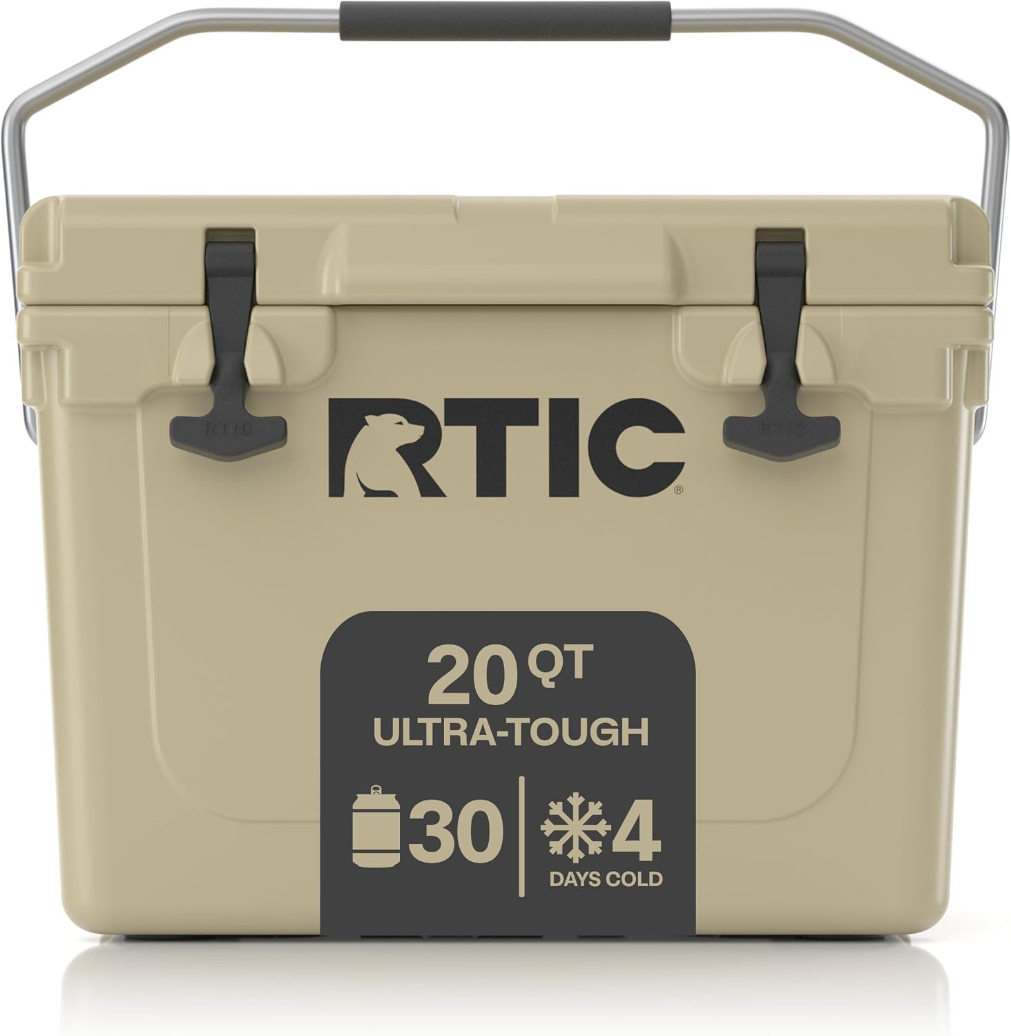20 QT Ultra-Tough Hard Cooler | Portable Hard Ice Chest Box for Beach, Drinks, Camping, Picnic, Fishing, Boat and