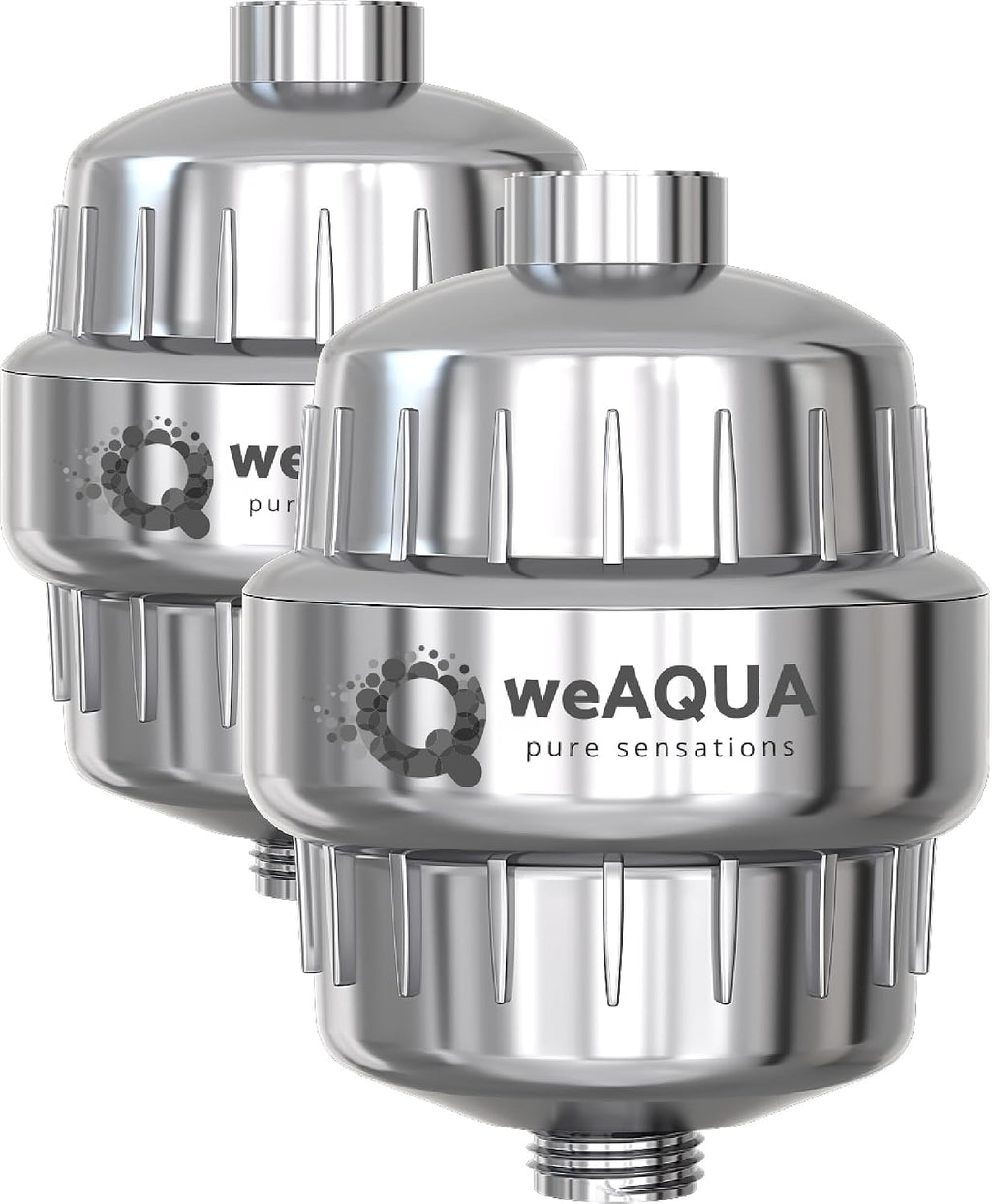 Heavy Duty 2-PACK Shower Filter for Hard Water Chlorine Heavy Metals