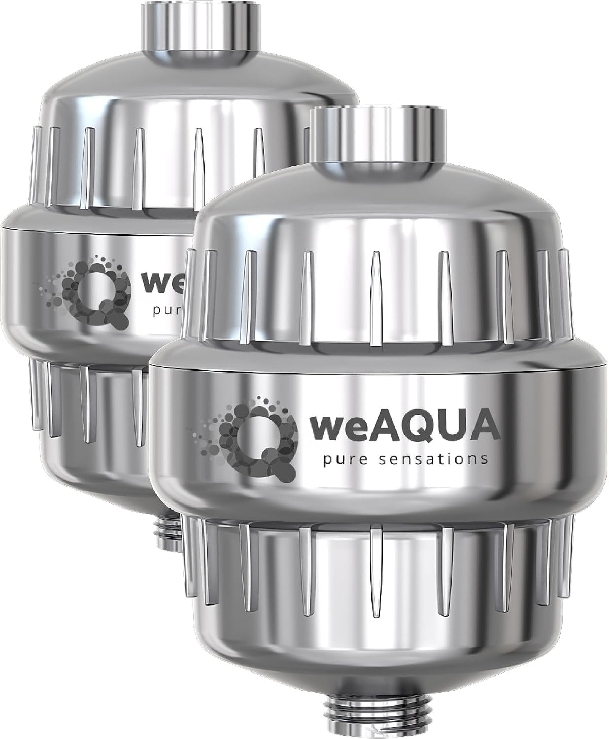 Heavy Duty 2-PACK Shower Filter for Hard Water Chlorine Heavy Metals