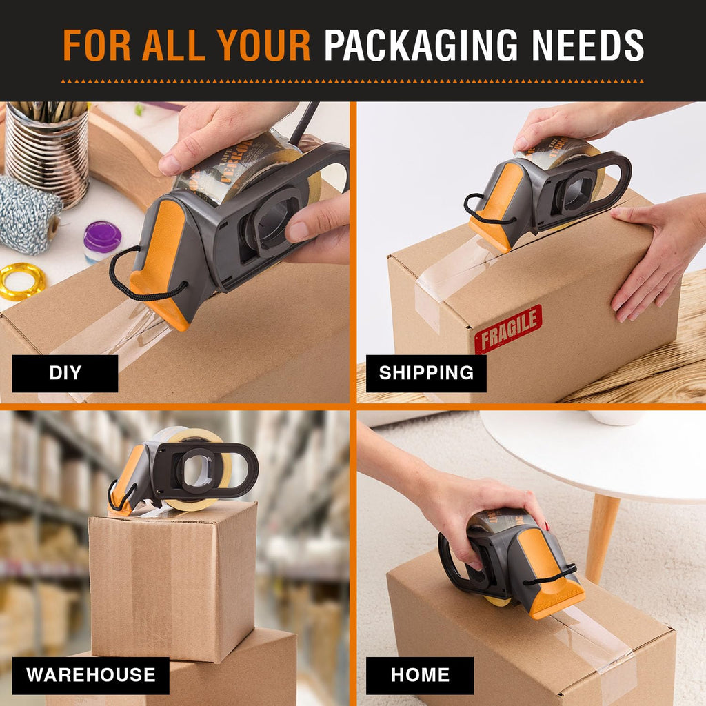 Heavy-Duty Clear Packing Tape (6 Rolls) - 48mm x 50m Per Roll