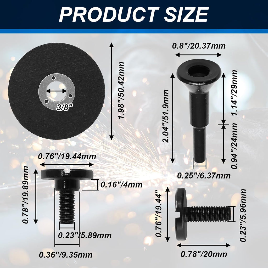 5Pcs Die Grinder Cut Off Wheel with Mounting Mandrel