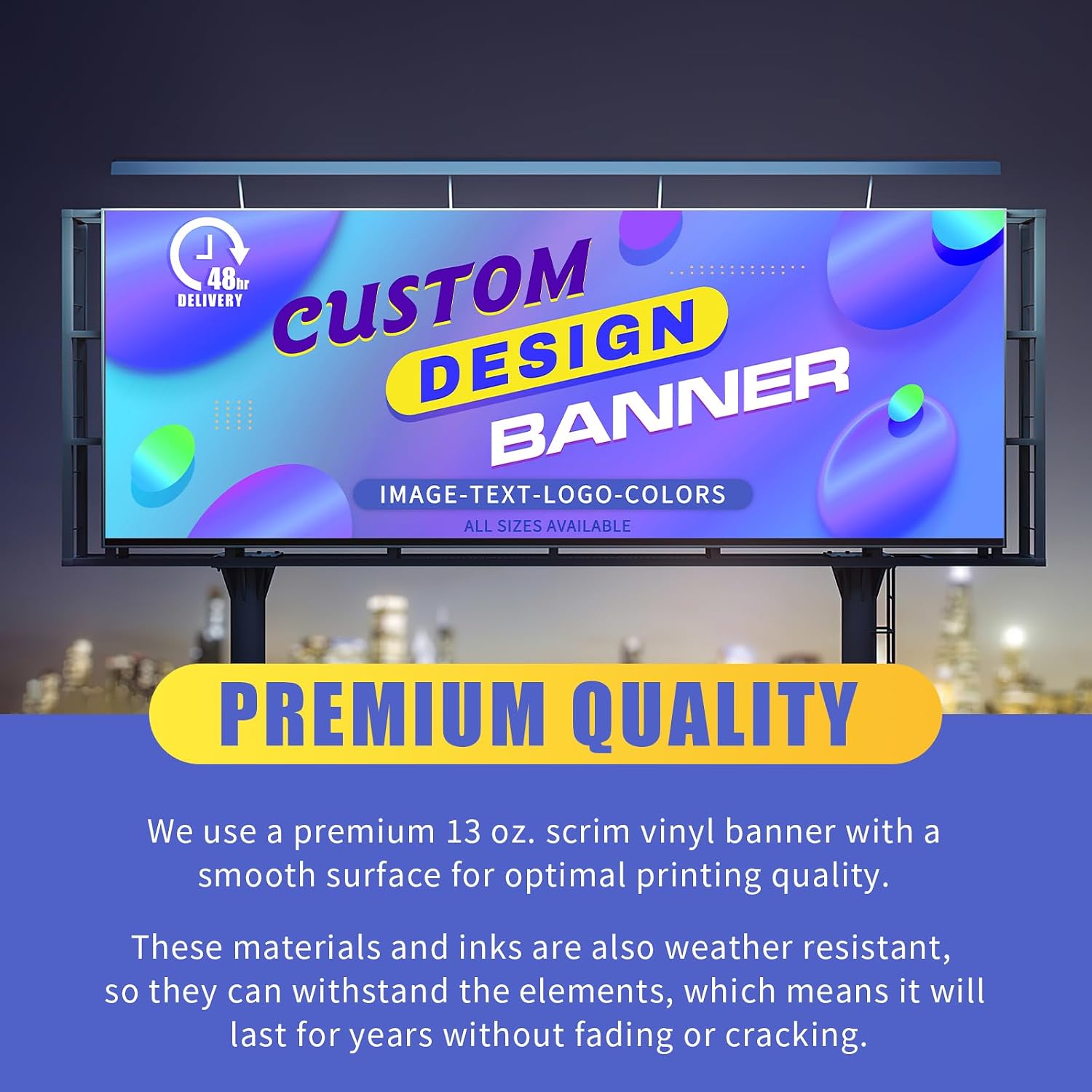 Custom Vinyl Banner by EKSPRINT, 13OZ Banners and Signs Customize for Indoor and Outdoor, Custom banner | Banners
