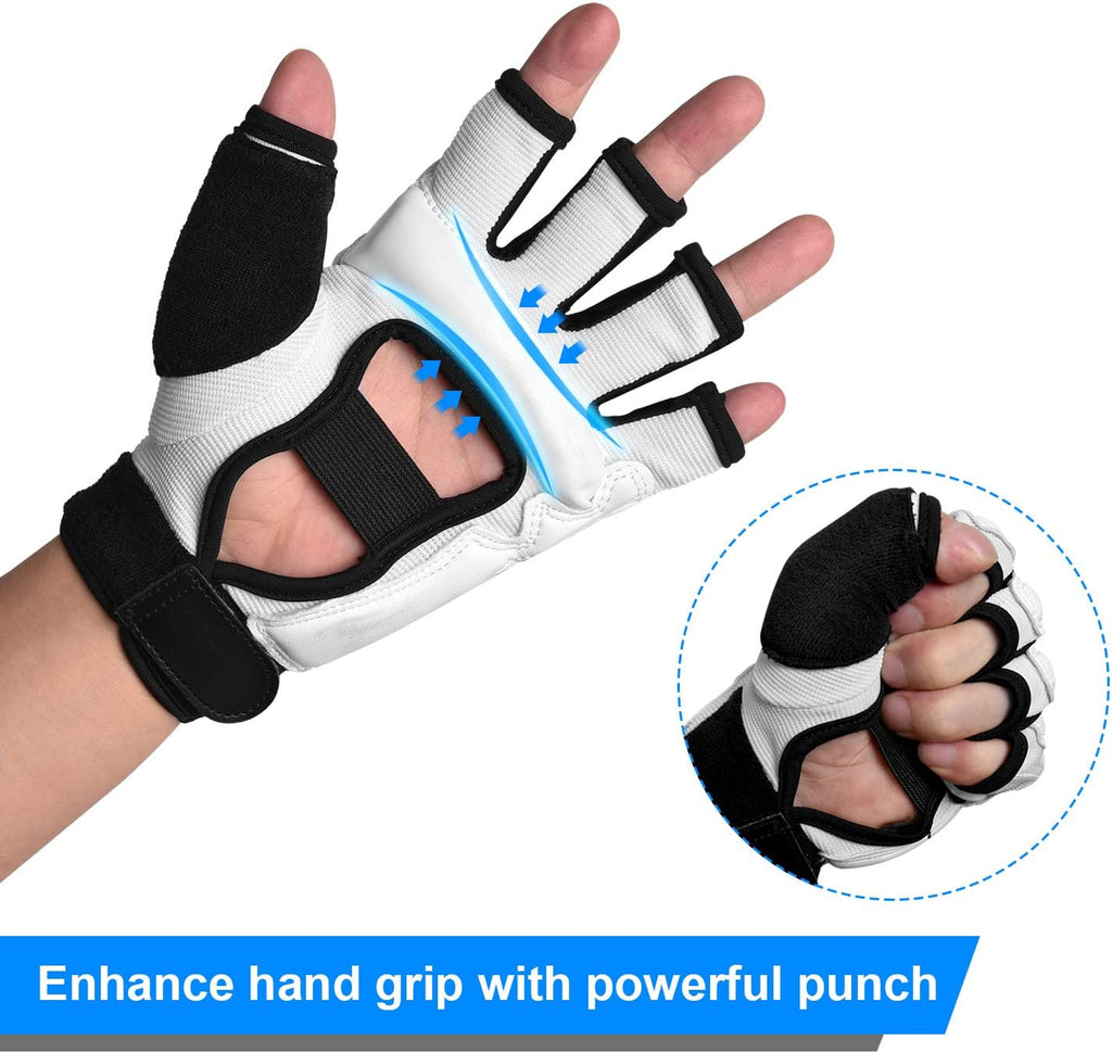 MMA Gloves, 8mm EVA Padding, Adjustable Wrist Strap, Women & Kids | Abrasion-Resistant
