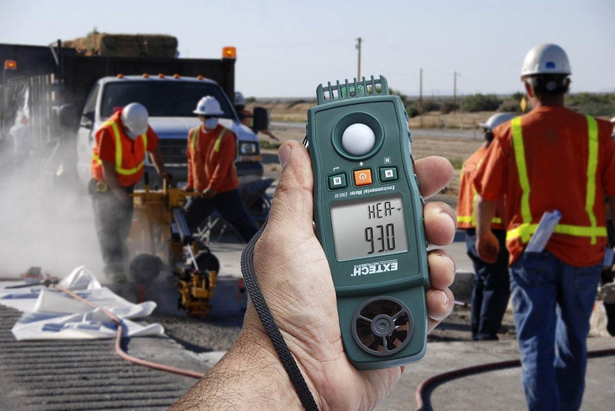 Extech EN510 10-in-1 Environmental Meter, Air, Light, Sound, Climate