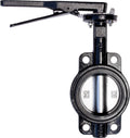 RKLO4 Cast Iron Butterfly Valve, Lever Style, EPDM, Black, 4"