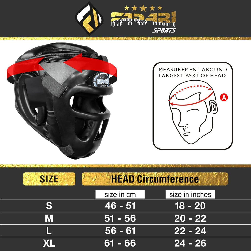 Boxing Headgear Grill Head Gear MMA Training Kickboxing Sparring Gear Removable Front Bar Grill