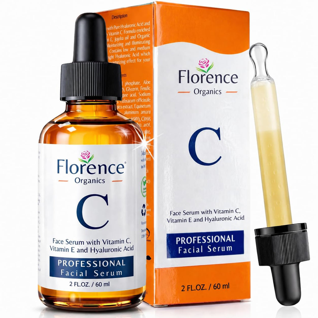 Vitamin C Serum For Face – Anti Aging Face Serum with Vitamin C, Hyaluronic Acid, Vitamin E. Brightening Formula.