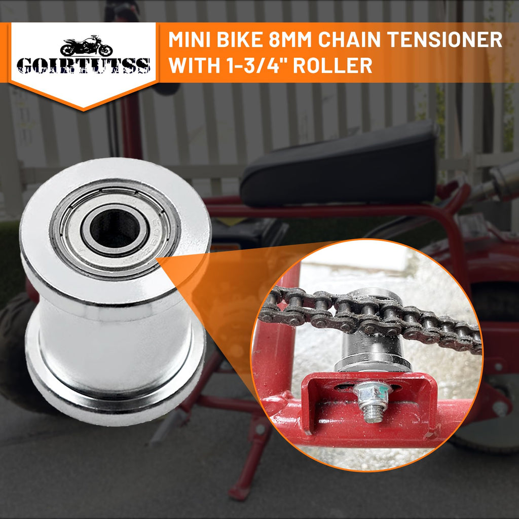 8mm Chain Tensioner w/1.75in Roller for Coleman CT100U Silver