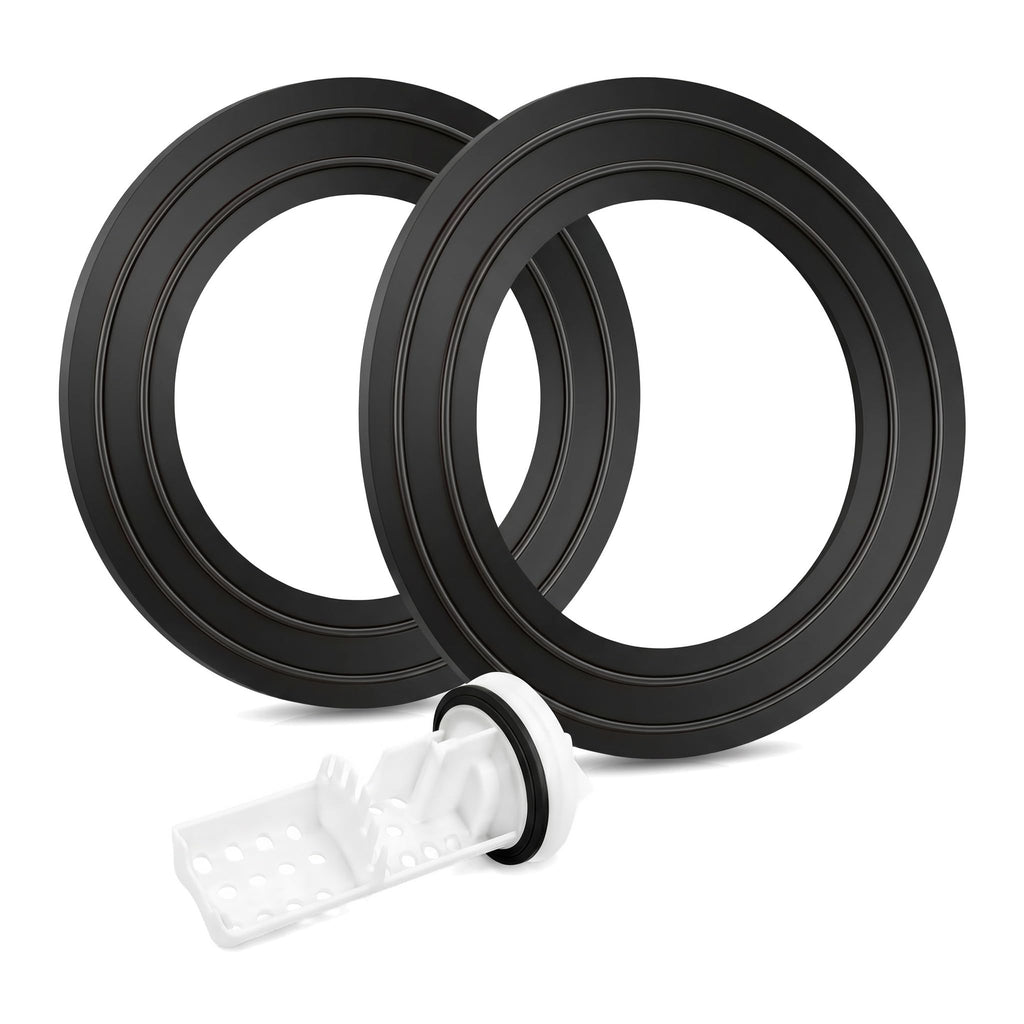 Raneped 2PCS Washer Drain Pump Filter Gasket Compatible with GE