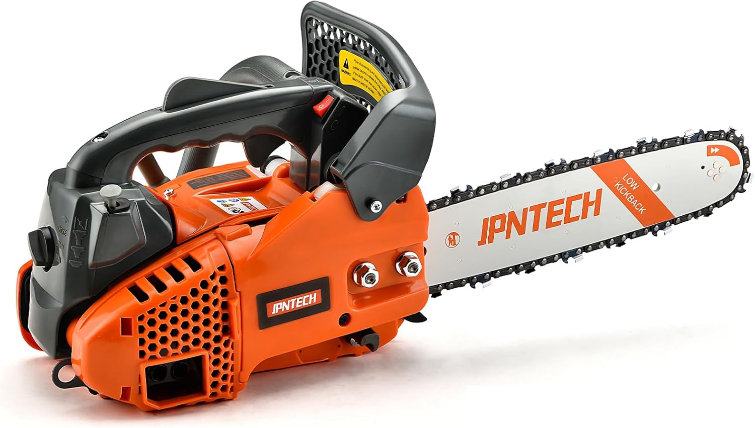 Gas Chainsaw 12 Inch Top Handle Chainsaw 25.4CC 2-Cycle Handheld | Cordless Petrol Portable Gas Powered Chain Saw for