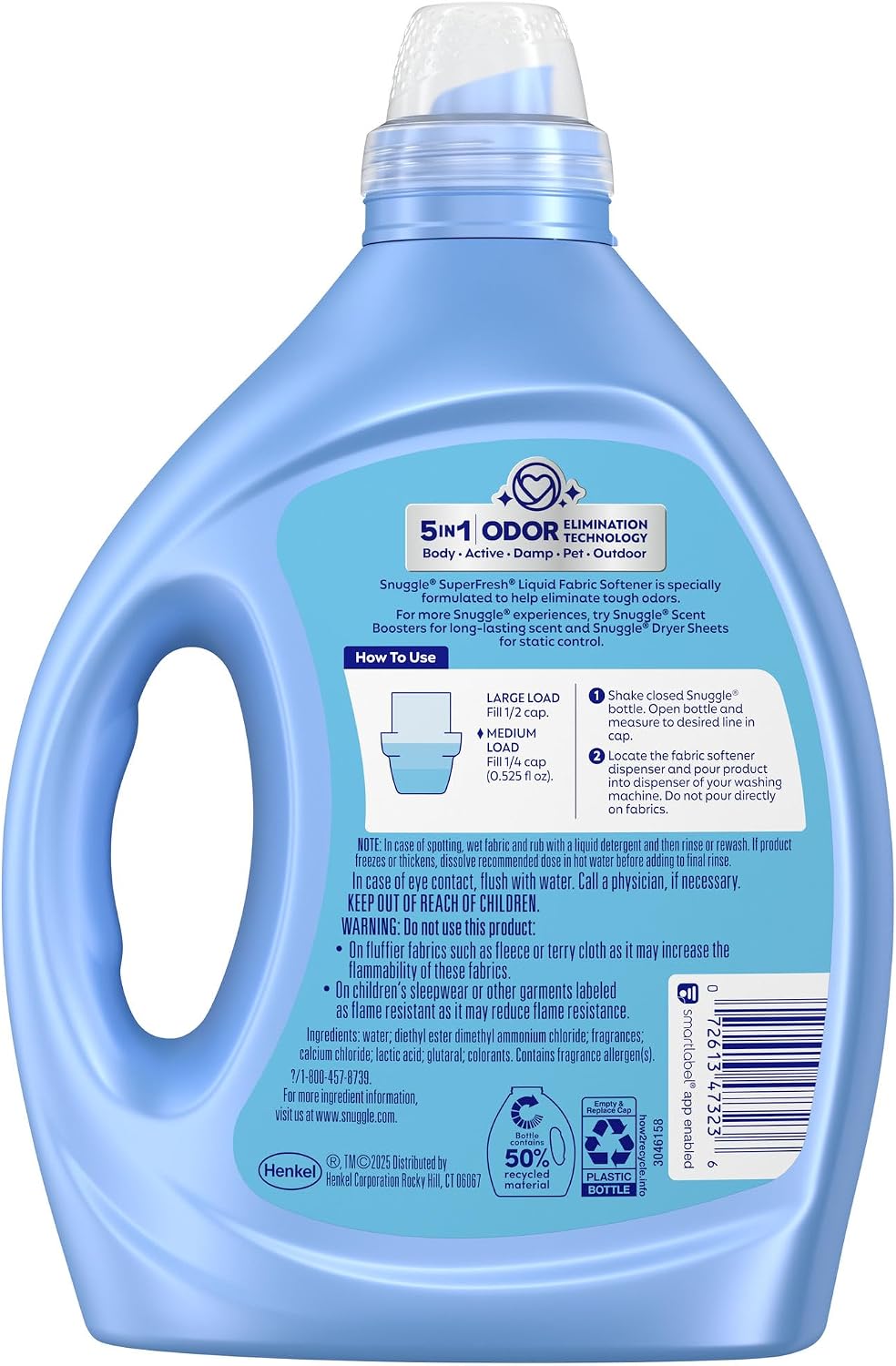 SuperFresh Fabric Softener Liquid, Spring Burst, 78.8oz, 150 Loads