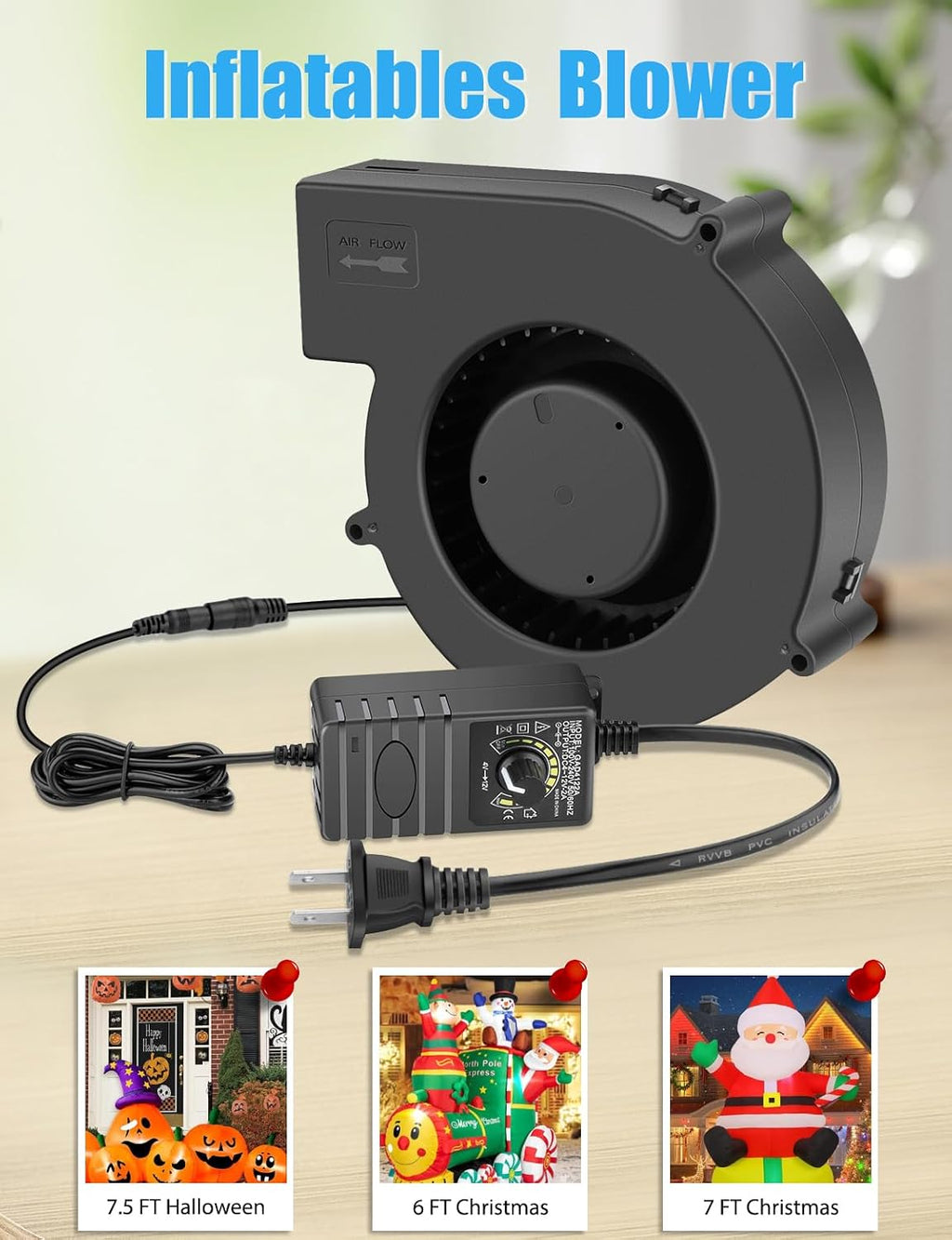 Wathai 140mm Small Blower Fan 110V 120V Squirrel Cage Fan Speed controlleer