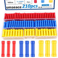 210 Pcs Butt Splice Connectors Kit 22-10AWG Butt Wire Connectors Assorted Butt Splice Crimp Connectors Wiring