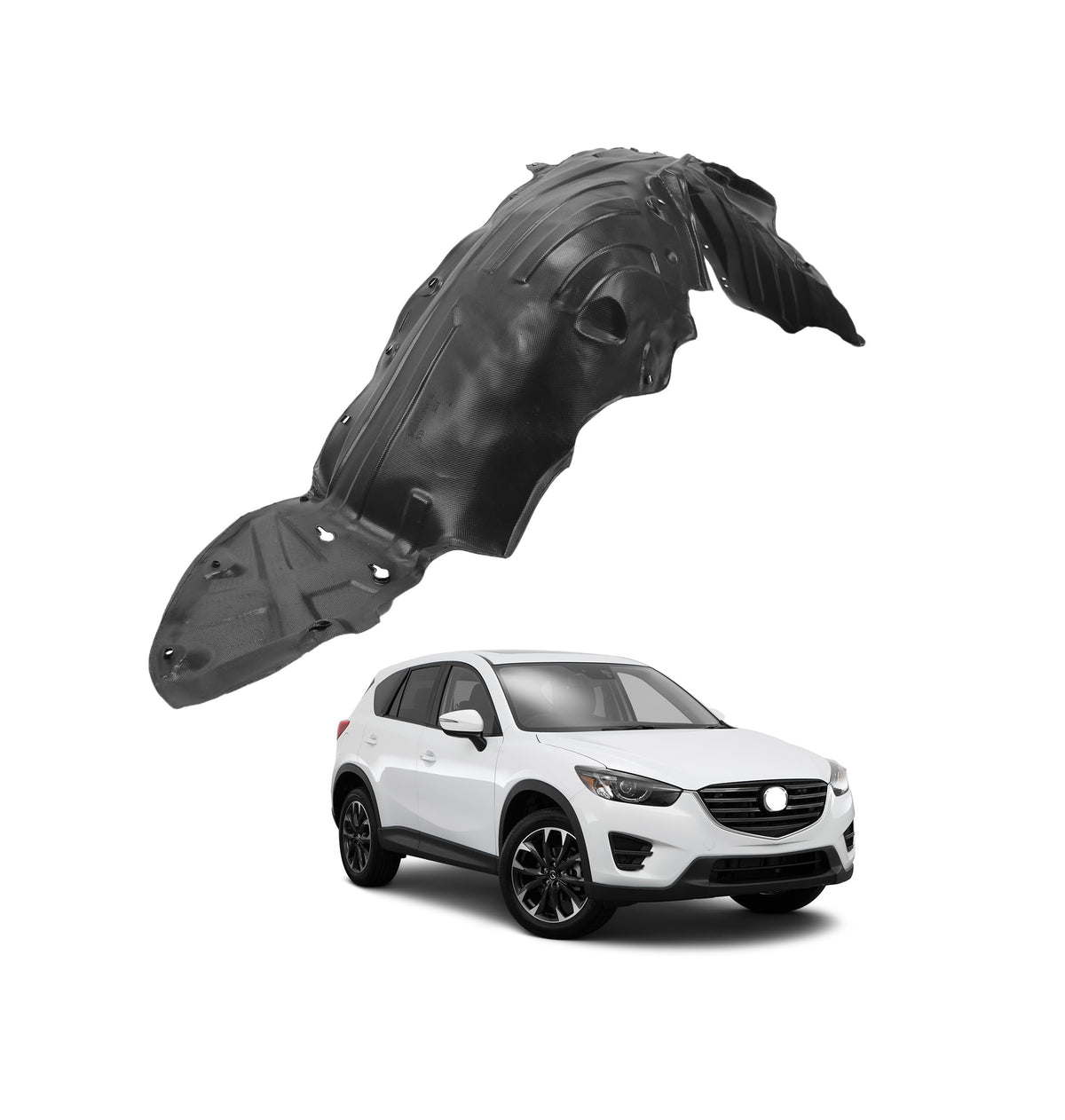 SCOOLKS Front Right Inner Fender Liner Compatible with 2013-2016 Mazda CX-5