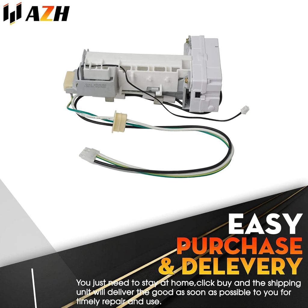 Ice Maker Fits Replacement for Maytag WRX986SIHZ00 WRX986SIHZ01 WRX986SIHZ02 WRX988SIBE03 WRX988SIBH03 WRX988SIBM03 WTW5010LW0 Wtw5010lw0 Refrigerator