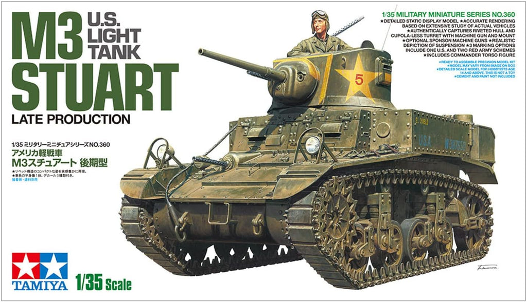 35360 1/35 US Light Tank M3 Stuart Plastic Model Kit