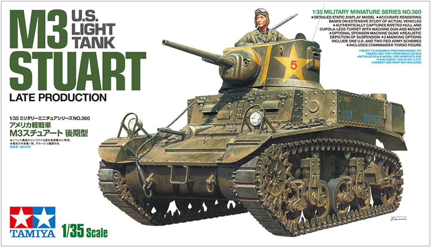 35360 1/35 US Light Tank M3 Stuart Plastic Model Kit